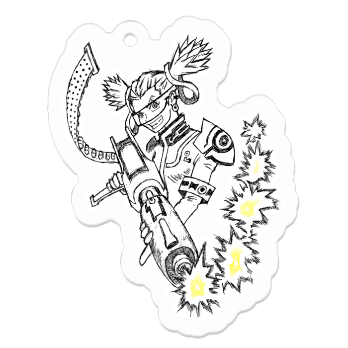 アクリルキーホルダー（コーティング） - 50 x 50 (mm)