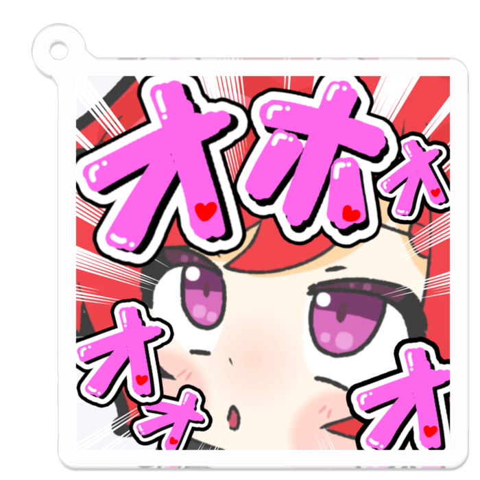 アクリルキーホルダー - 50 x 50 (mm)