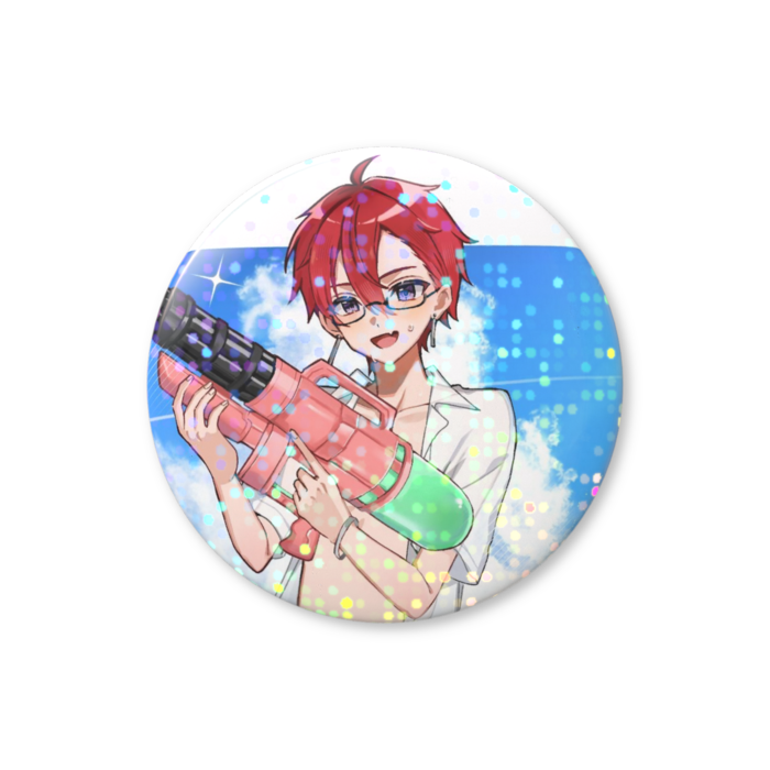 ホログラム缶バッジ - 25mm(グリッター)