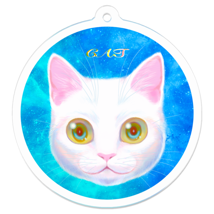 アクリルキーホルダー（コーティング） - 50 x 50 (mm)