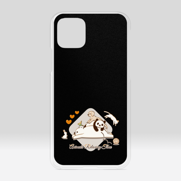 クリアiPhoneケース　黒色　iPhone 11Pro