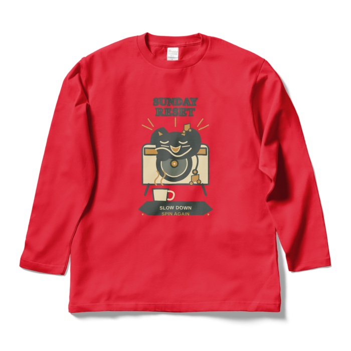 ロングスリーブTシャツ - L - レッド