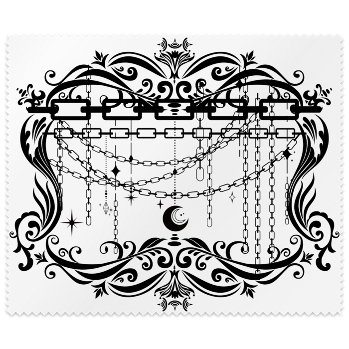 モノクロの流れ鎖（横）