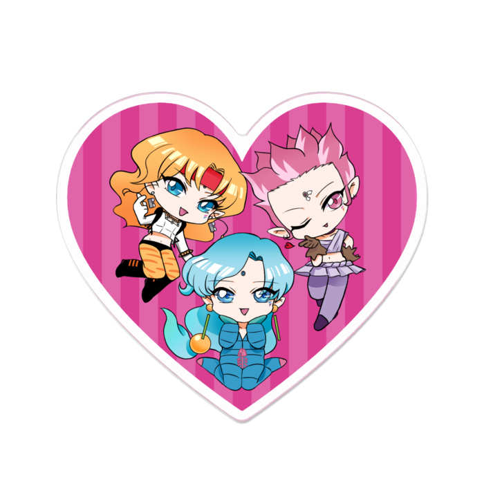 アクリルバッジ - 70 x 70 (mm)