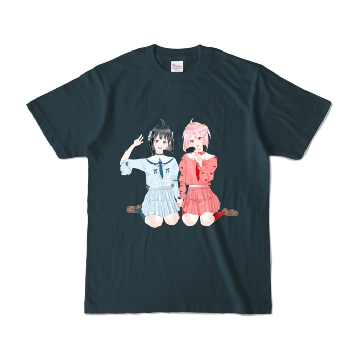 カラーTシャツ - S - デニム (濃色)