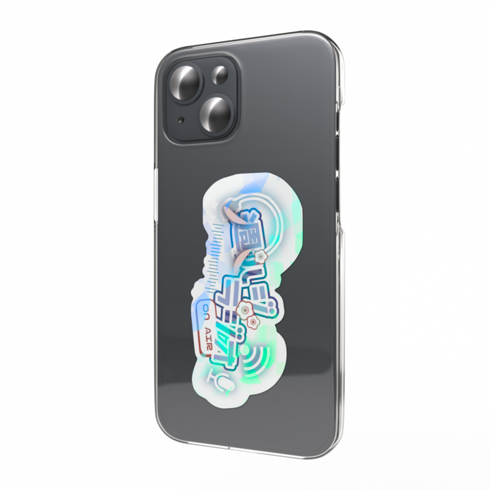 ホログラムスマホステッカー - 縦