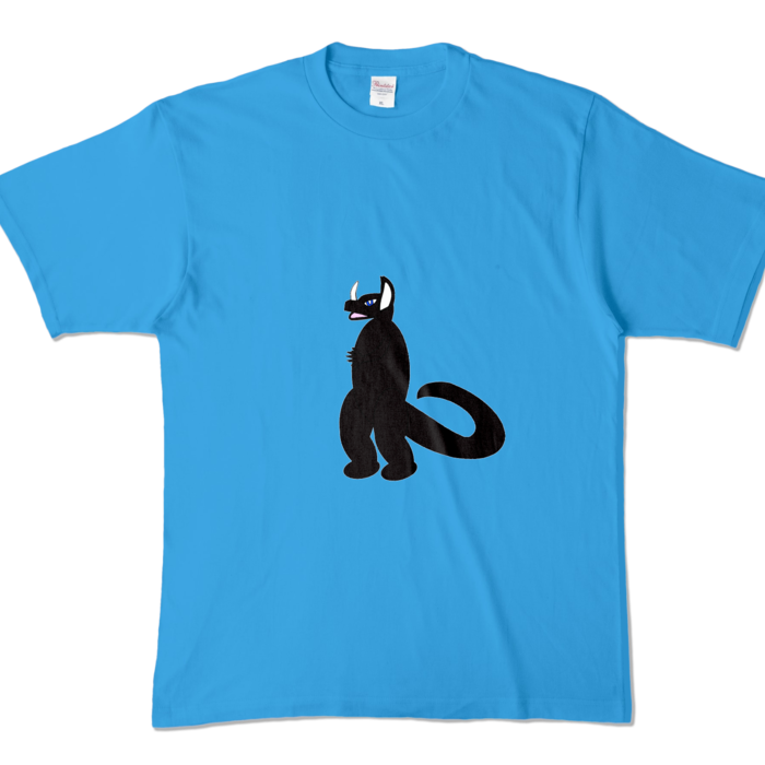 怪獣C カラーTシャツ - XL - ターコイズ (濃色)