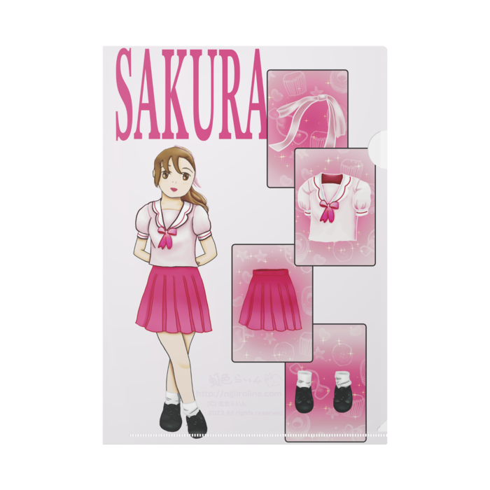 クリアファイル - A4(裏が白)