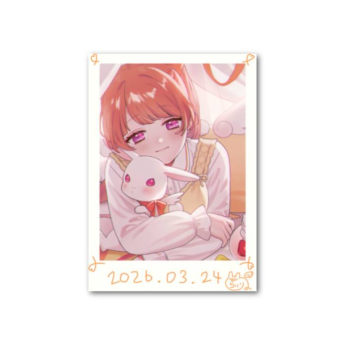 フォト風カード - 縦 - 片面