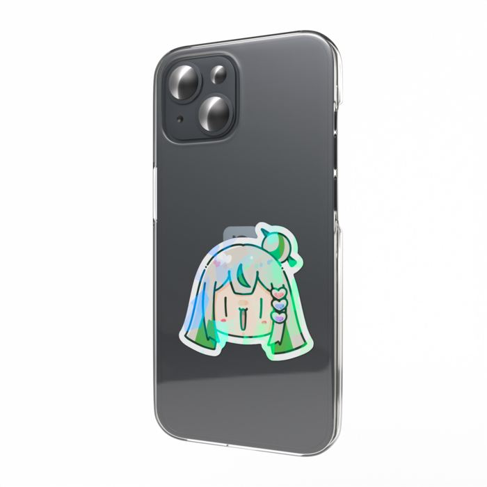 ホログラムスマホステッカー - ゆるフェイス