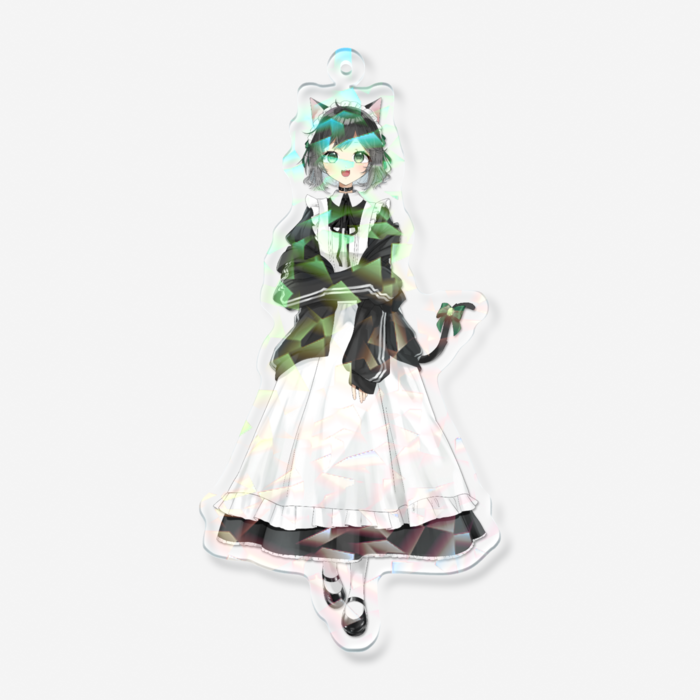 ホログラムアクリルキーホルダー - 100 × 100mm