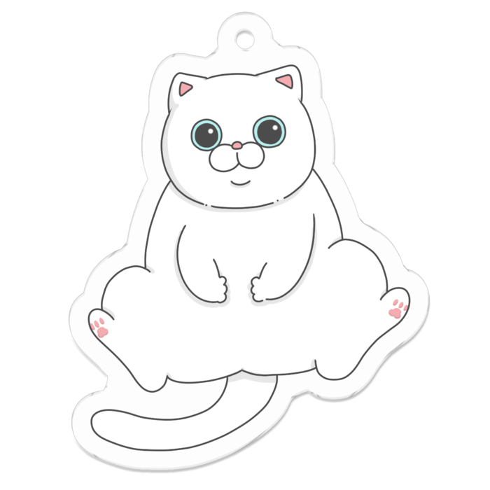 アクリルキーホルダー - 50 x 50 (mm)