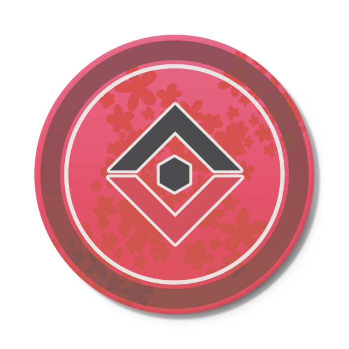 謳歌リリ◇カラーロゴコースター