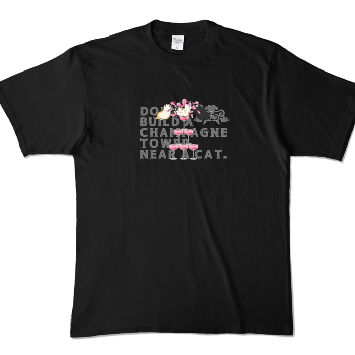 カラーTシャツ - XL - ブラック (濃色)
