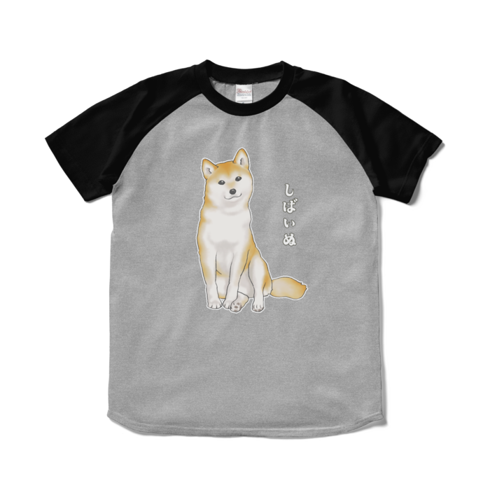 ラグランTシャツ - S - 杢グレー×ブラック / Size S, Heather Grey & Black