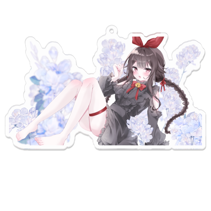 100 x 100 (mm)鈴付きリボン