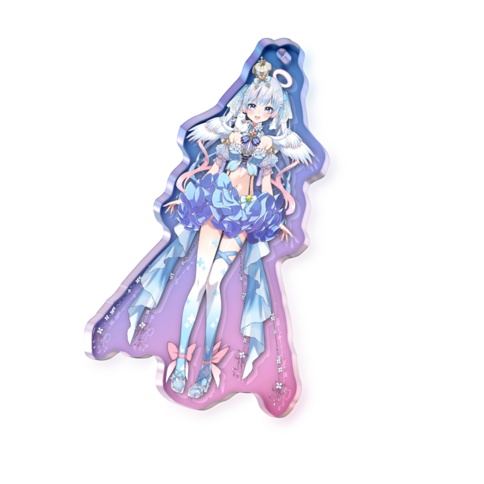 オーロラアクリルキーホルダー - 70 × 70mm