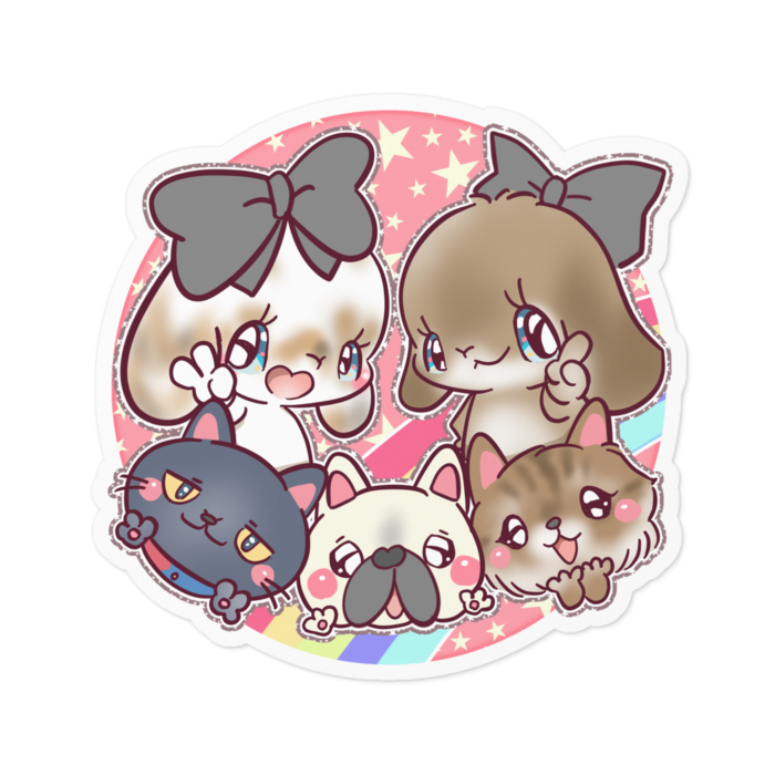 ステッカー - 100 x 100 (mm)