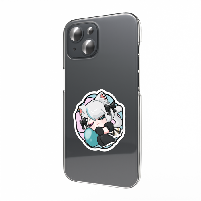 スマホステッカー(すやすや)- W55 × H91mm 以内