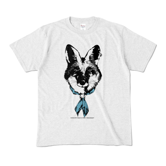 カラーTシャツ(淡色) - M - 正面 - アッシュ