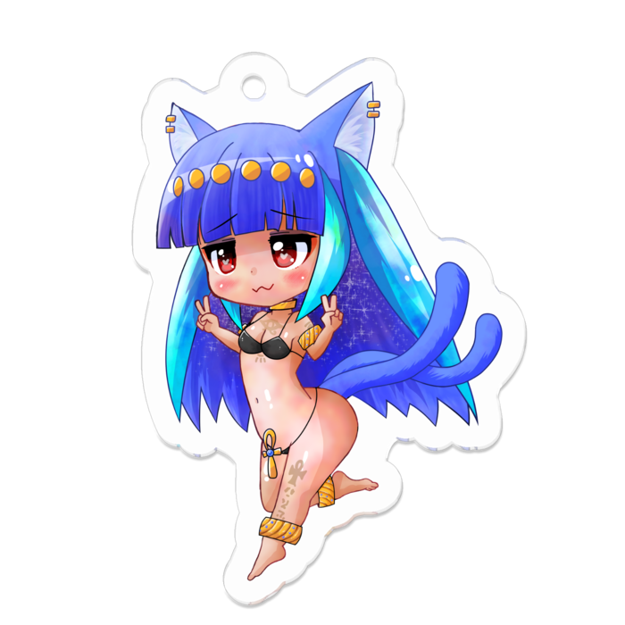アクリルキーホルダー（コーティング） - 50 x 50 (mm)