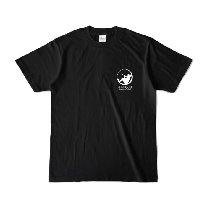 ロゴTシャツ-ブラック(S)