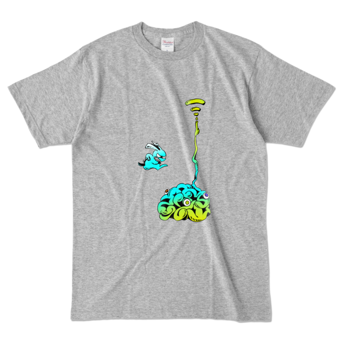 カラーTシャツ - L - 杢グレー (濃色)(5)