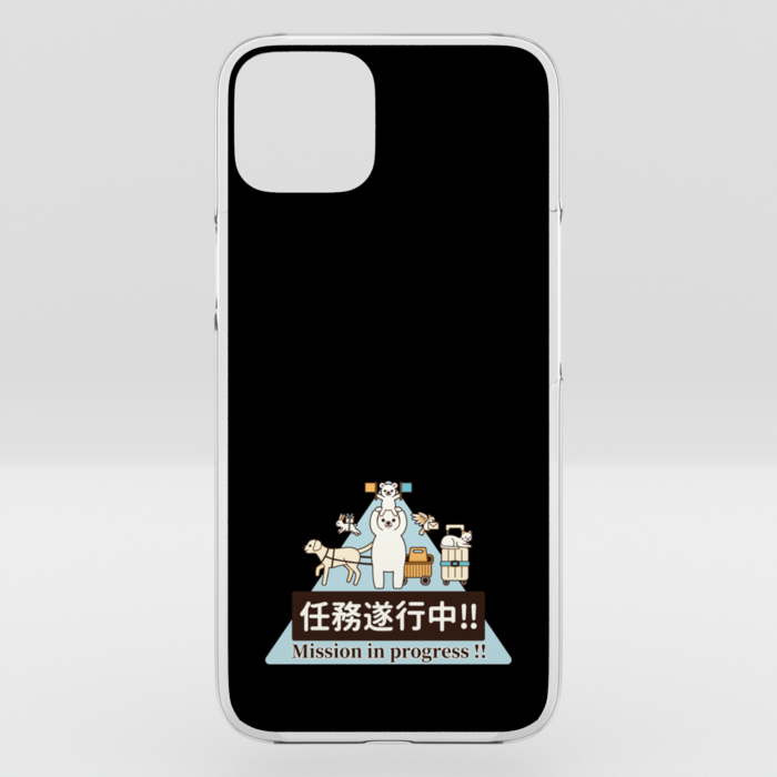 クリアiPhoneケース　黒色　iPhone 14Plus