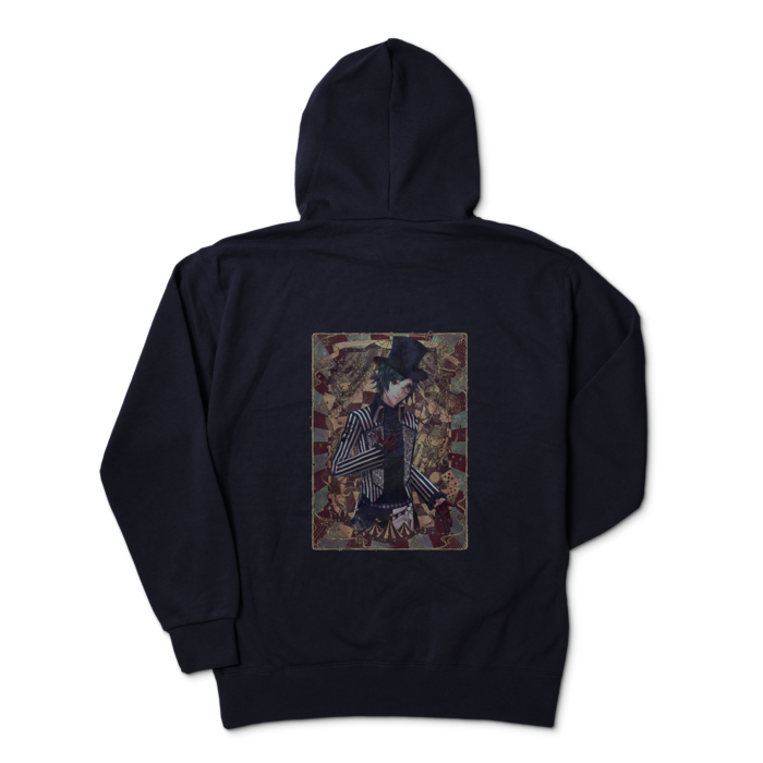 ジップパーカー - XL - ネイビー