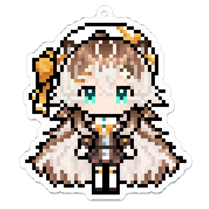 アクリルキーホルダー(コーティング) - 70 x 70 (mm)
