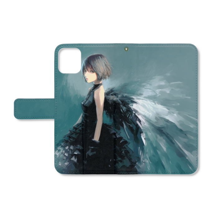 手帳型iPhoneケース - iPhone11ProMax - ストラップ穴 あり