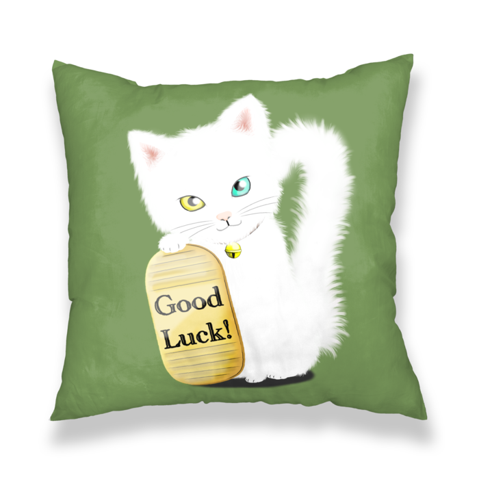 白猫オッドアイver＿003グリーン