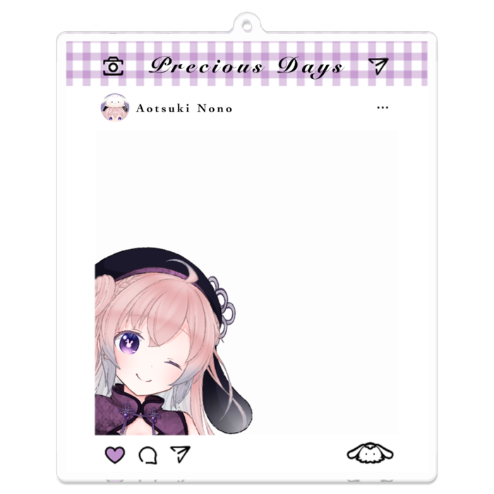 アクリルキーホルダー - 100 x 100 (mm)