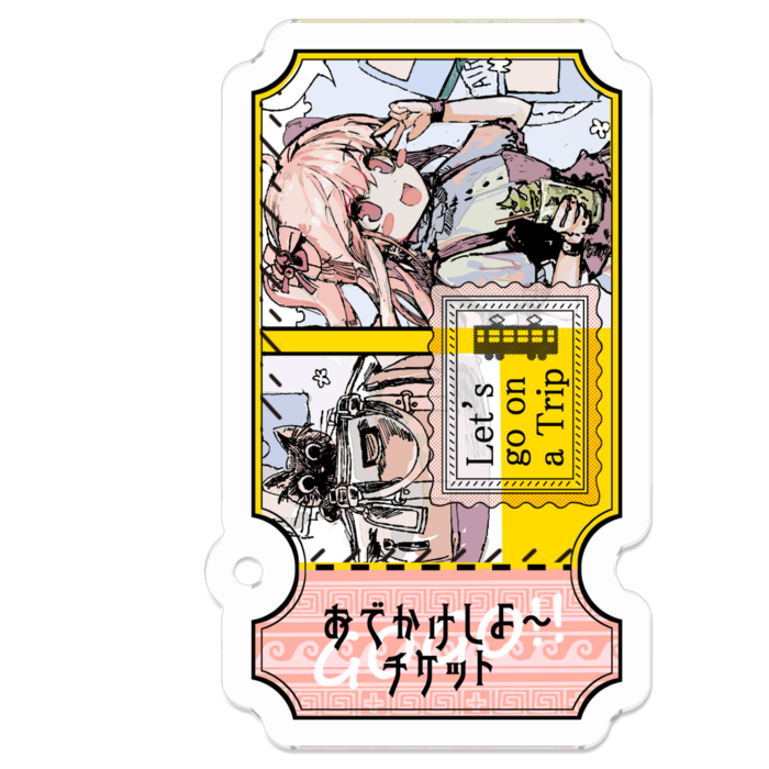 アクリルキーホルダー - 50 x 50 (mm)