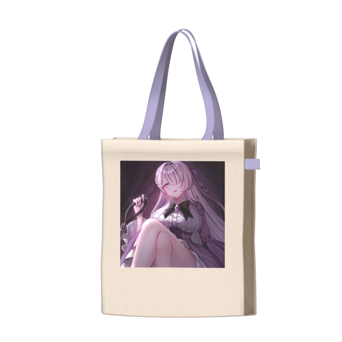 ツートンカラーバッグ - パープル - W34 × H41 × D14cm