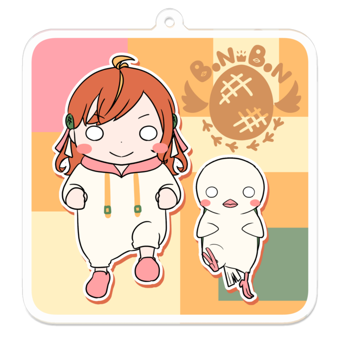 7周年記念アクリルキーホルダーその2ロゴ無 70 x 70 (mm)