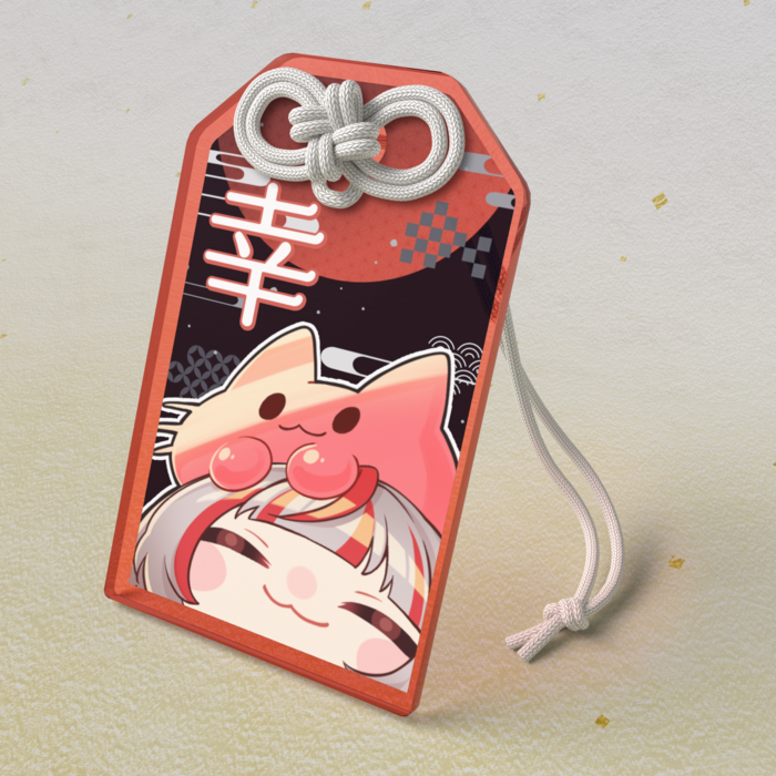アクリルお守り - 50 × 80mm