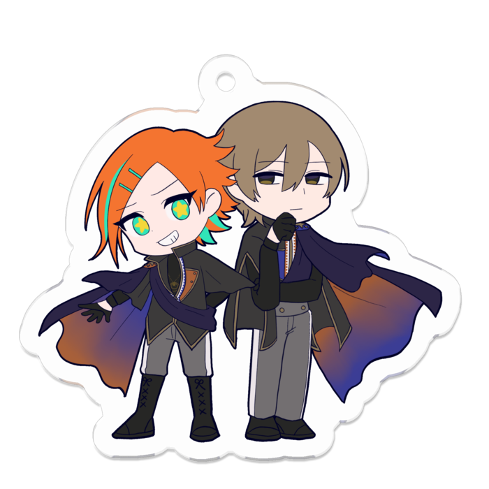 アクリルキーホルダー（コーティング） - 50 x 50 (mm)