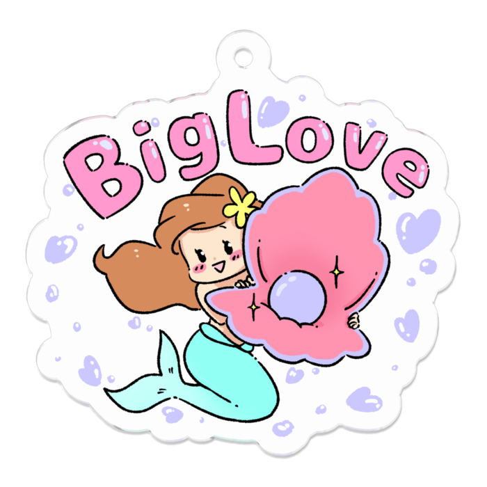 アクリルキーホルダー - 50 x 50 (mm)