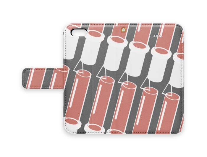 手帳型iPhoneケース - iPhone 5 / 5s / SE - ストラップ穴 あり