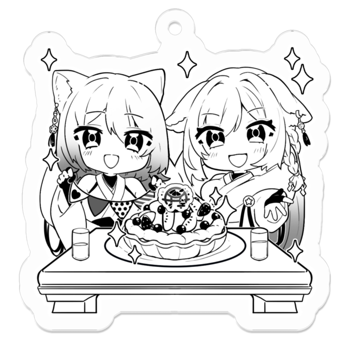 アクリルキーホルダー - 50 x 50 (mm)