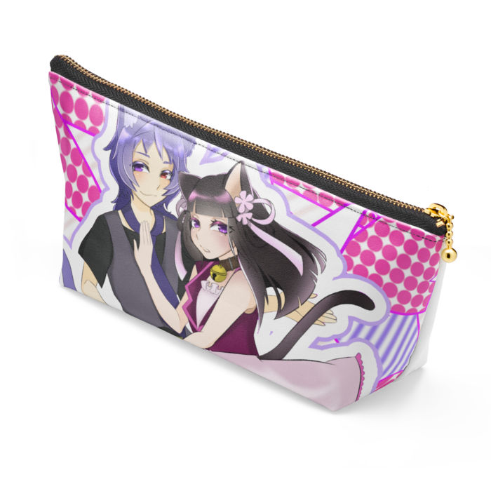 ポーチ - 長さ21.5cm / 高さ10cm - ブラック