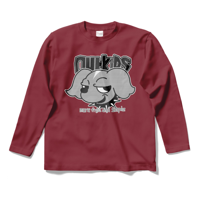 ロングスリーブTシャツ - S - バーガンディ