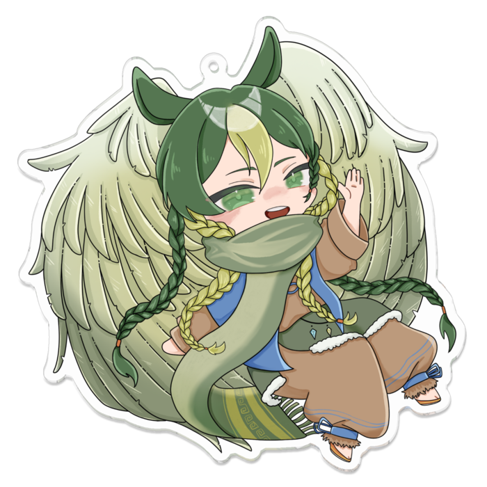 アクリルキーホルダー - 100 x 100 (mm)