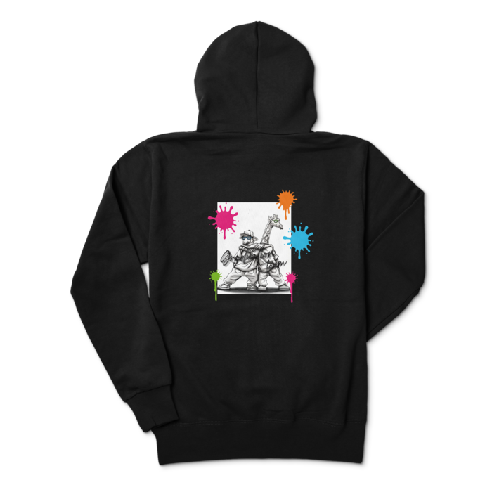 ジップパーカー - M - ブラック