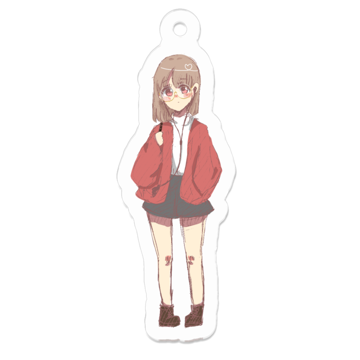 アクリルキーホルダー - 50 x 50 (mm)