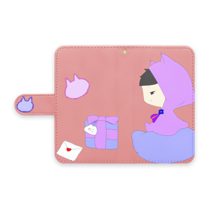 手帳型Androidケース - S - ストラップ穴 あり