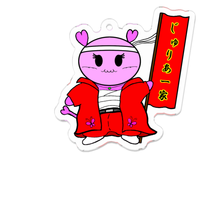 特攻服ミポアクリルキーホルダー - 70 x 70 