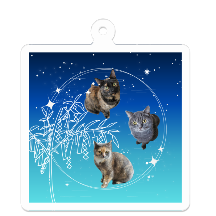 アクリルキーホルダー - 50 x 50 (mm)