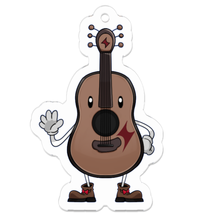 アクリルキーホルダー（コーティング） - 50 x 50 (mm)